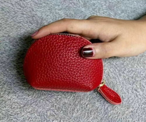 Genuine Leather Coin Purse,Change Purse With Zipper,Soft Leather Coin Pouch - Picture 9 of 10