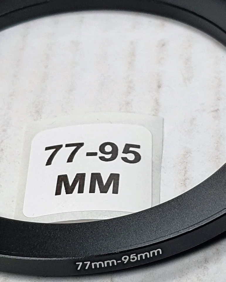 77-95mm Metal Step Up Lens Filter Converter Adapter Ring 77mm-95mm E77-E95 77-95 - Image 3 of 4