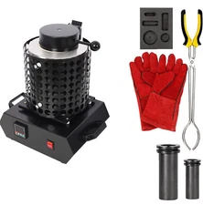 Electric Melting Furnace 1800W 1100 °C / 2012°F Gold Smelting Furnace Kit