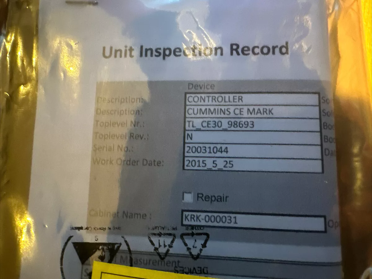 Genuine Cummins Woodward CE30-98693 Generator Controller 3098693 
