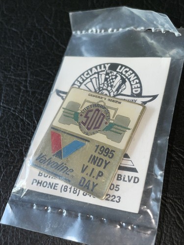 VALVOLINE RACING PIN Indy 500 1995 VIP Day Rare J6 vintage - Picture 2 of 5