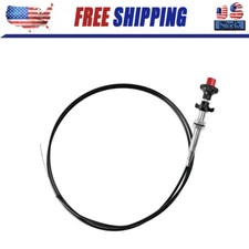 55204 Control Cables With 2 In. Black Knob, 10 Ft. Length Universal