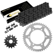 Black Drive Chain And Sprocket Kit for Kawasaki Ninja ZX-6 ZX600E 1993-2002