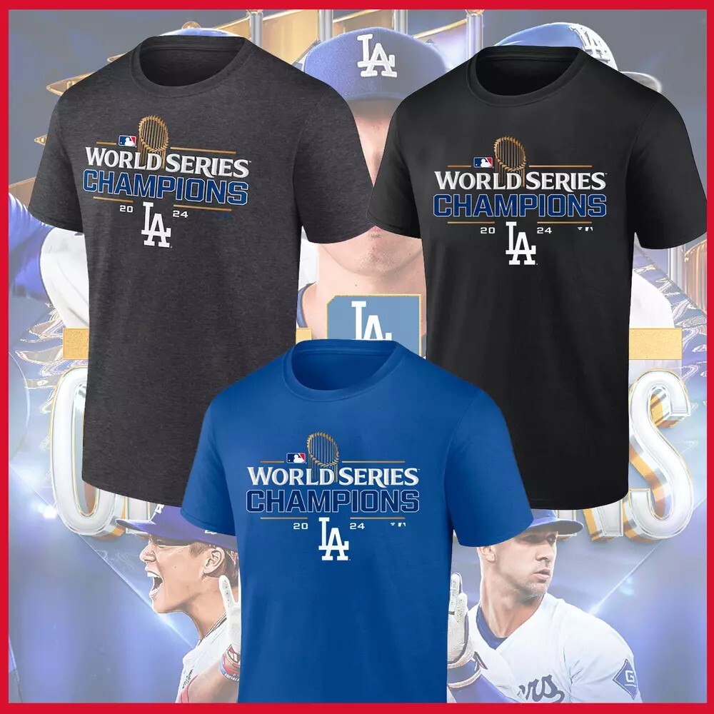 HOT HOT - Los Angeles Dodgers 2024 World Series Champions Locker Room T-Shirt