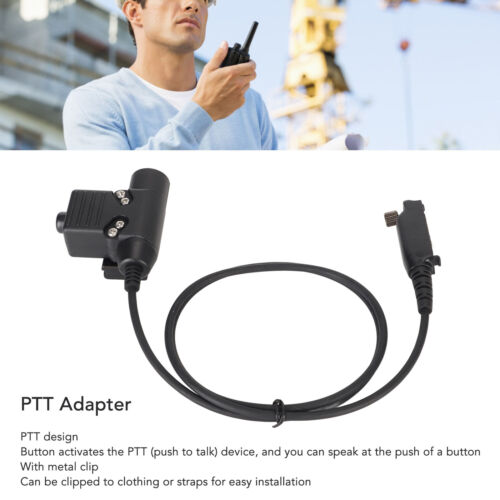 U94 PTT Push To Talk Adapter Walkie Talkie Headset Connector Cable For Sepur AUS - Bild 1 von 12