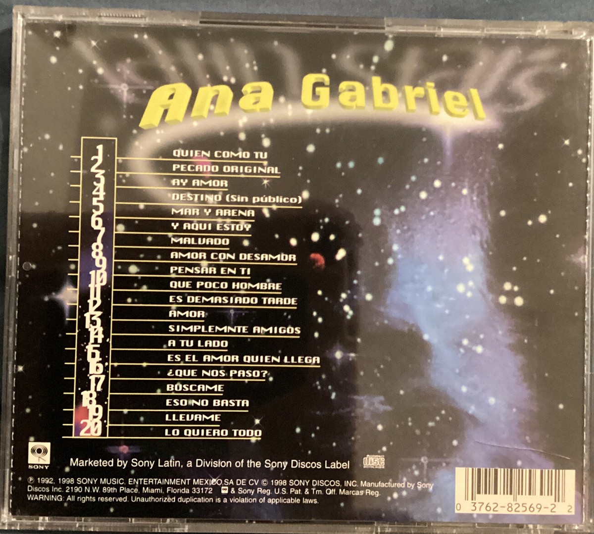 Ana Gabriel,Latin Stars,the Best,Incluye Quien Como Tu,cd | eBay