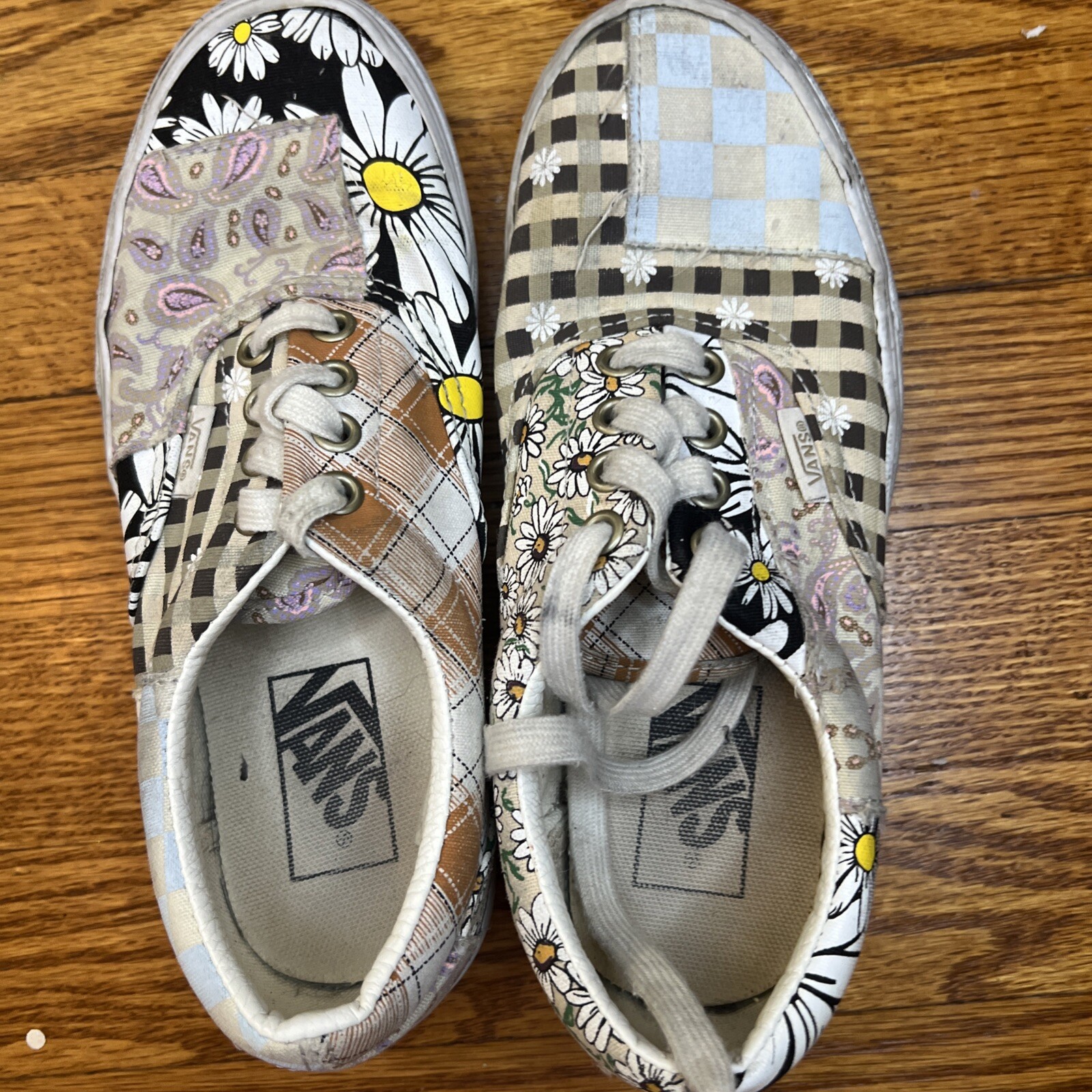 Vans Patchwork Era Checkered Floral Patch Sneaker… - image 7