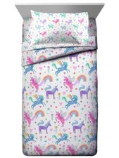 Unicorn Rainbow Kids Reversible Bed Set-AB07X1TQXBY4, AB07X3XX7534