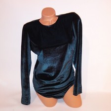 Victoria Secret Lingerie Teddy One Piece Bodysuit XL Black Velvet Shine Strap