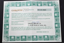 Rolex Original Rolex Cert R SERIAL 5513 1987 And Translation Paper From Canada