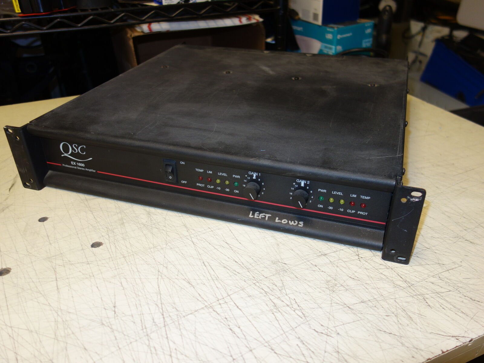 QSC EX-1600 600W /4Ohm Output Power Professional Amplifier