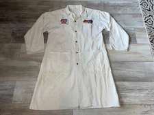 VTG 1960s Amsoil USA Jacket/Smock/Lab Coat Racing Racer Made In USA