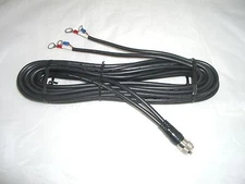 WORKMAN CP-18-PL-LUGS 18FT DUAL ANTENNA CO-PHASE COAX CABLE PL259 to DUAL LUGS