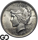 1923 Peace Dollar, Choice Unc