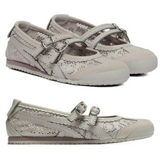 New Onitsuka Tiger MEXICO 66 TGRS 1182A705-020 OYSTER GREY Women Ballet Flats