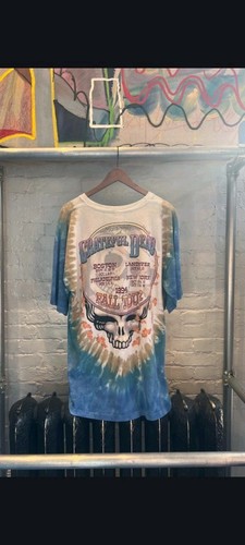 VTG 90's Grateful Dead Banjo 1994 Fall Tour Tie Dye T-Shirt Mens XL - Picture 2 of 3