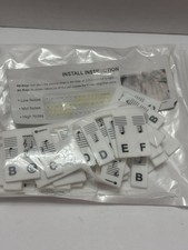 2 Pks 88 Keys Removable Piano Keyboard Note Labels Reusable Silicone Black/ Colr