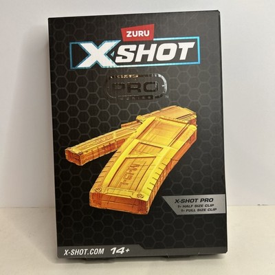 Zuru X-Shot Pro Series Clips Set For Foam Blasters Includes 1 Full-Size & 1 Half