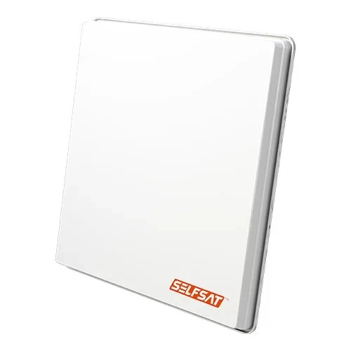 Selfsat H50 D4 Flachantenne Quad LNB-Version mit Fensterhalterung