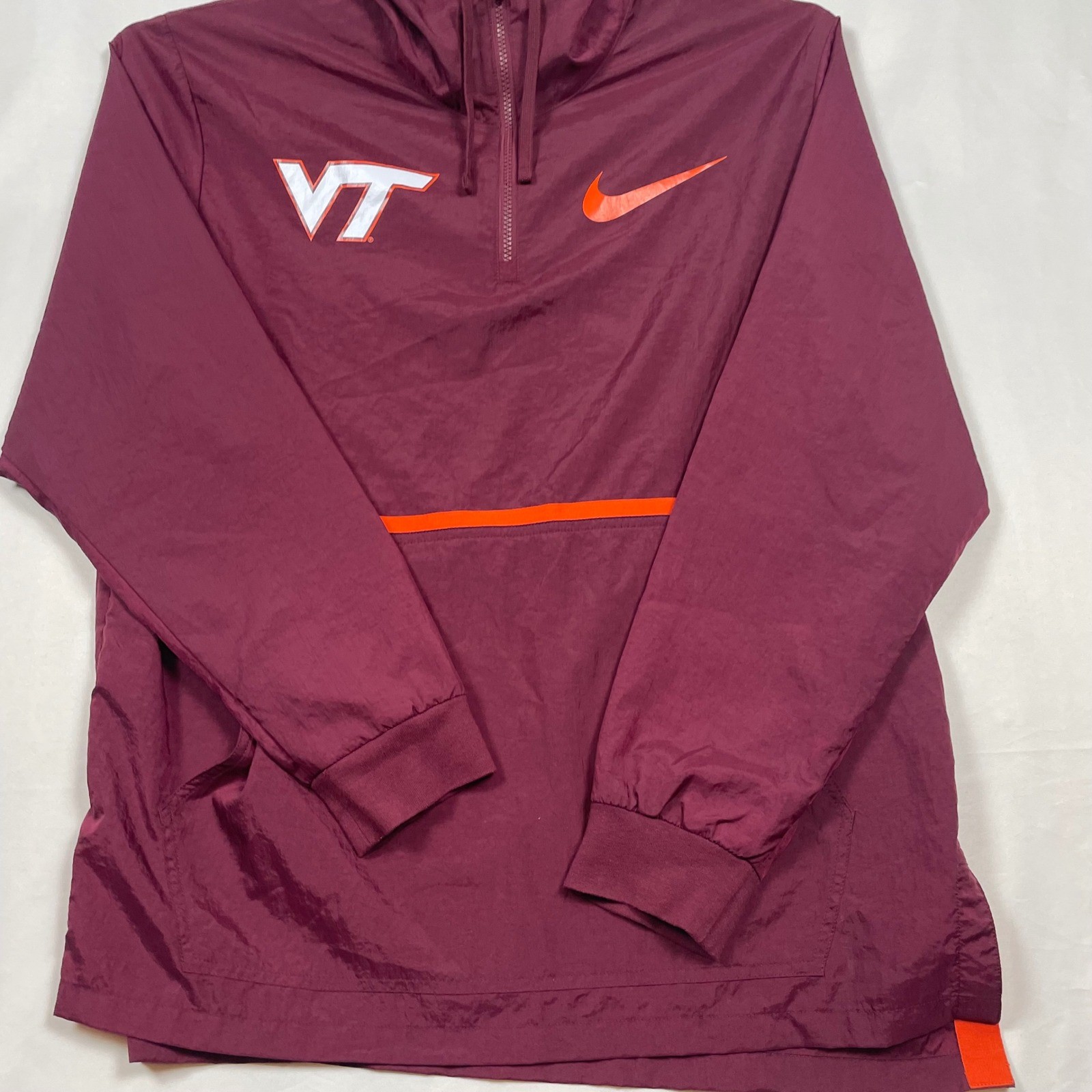 Nike + VT Packable Pullover Windbreaker Virginia … - image 3