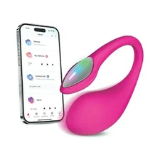 Lovense Lush 4 App Enabled Egg, Pink Silicone Personal Massager