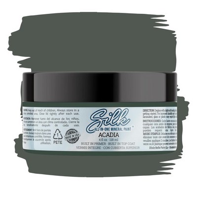 Dixie Belle Silk All-in-One Mineral Paint Acadia 4oz Primer Topcoat Low VOC
