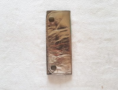 Schlüsselanhänger Etui Vintage Handarbeit Echtleder Silber 6 Haken