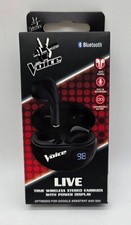 The Voice True Wireless Stereo Earbuds With Power Display - Black - Bluetooth