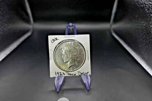 1923 Peace Dollar UNC Condition 90$ Silver Coin Nice Luster and Cartwheels