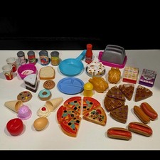 Lot of Pretend Play Food Fake Faux Mixed Items Brands  Years Some Vintage