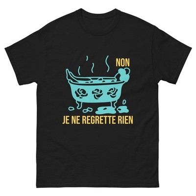 Edith Piaf French No Regrets Unisex classic tee shirt t-shirt