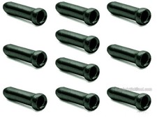 10 BLACK Bicycle Cable End Caps Tips - For Brake or Derailleur Bike Parts