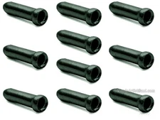 10 BLACK Bicycle Cable End Caps Tips - For Brake or Derailleur Bike Parts