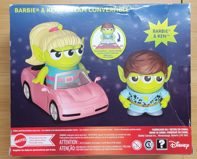 Mattel Pixar Toy Story Alien Action Figures Barbie and Ken Remix