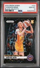 2024 Panini Prizm WNBA Cameron Brink RC #14/39 PSA 10 Black Velocity Rookie #127