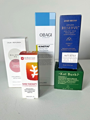 NIB (5) Skin Care Lot Obagi + Kat Burki + Balance Me + Erborian + Josie Maran