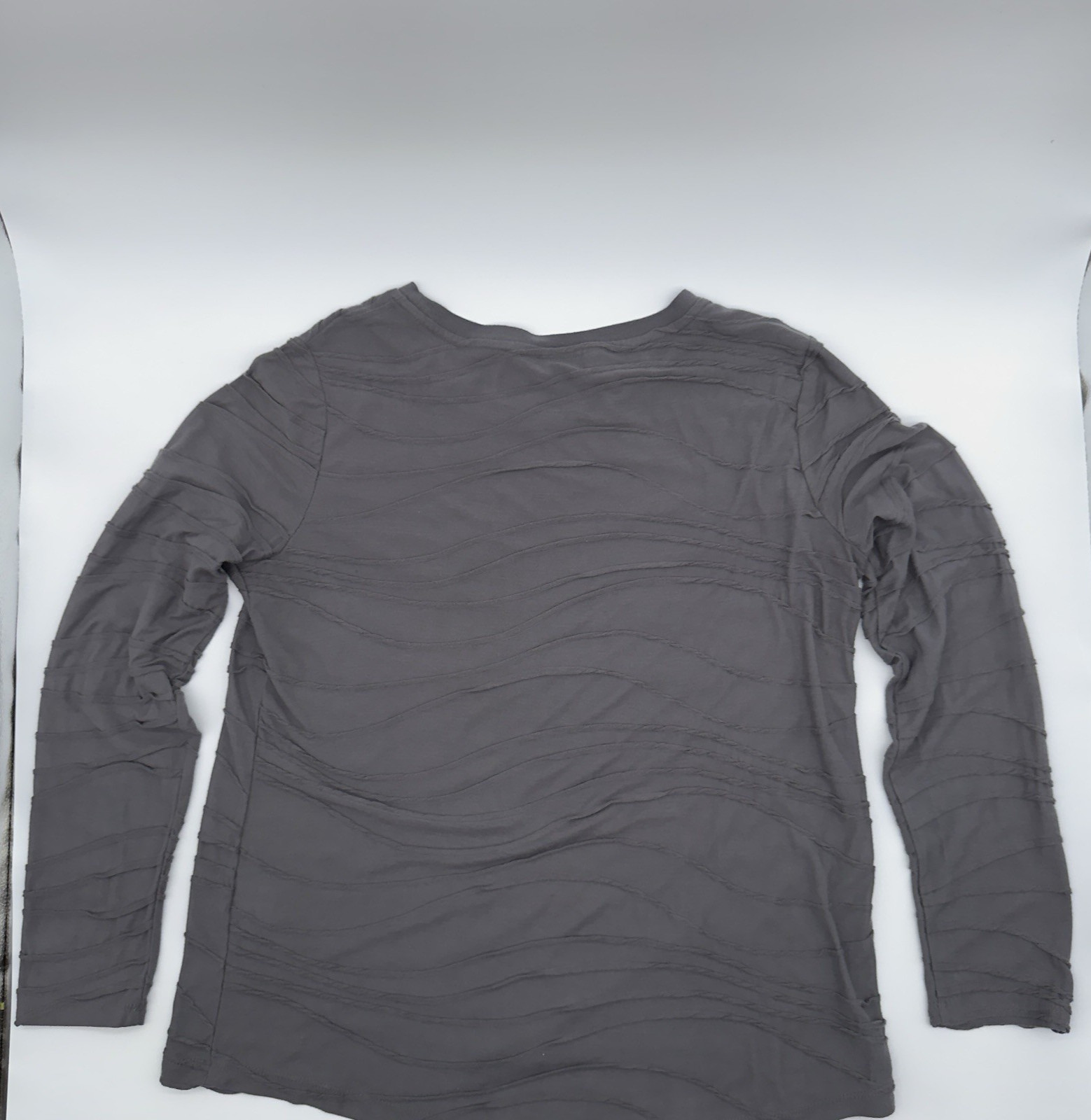 Simply Vera Vera Wang Size Large Textured Long Sleeve Shirt