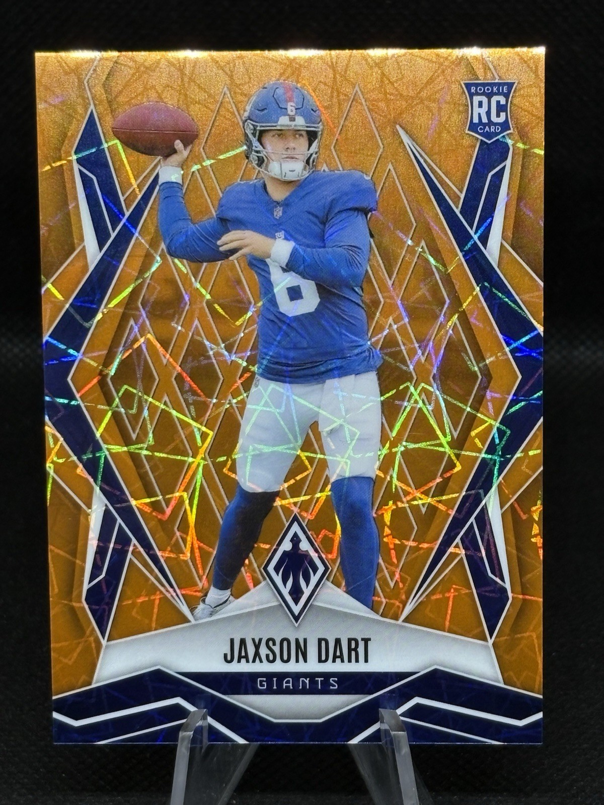 2025 Panini Phoenix - Rookies Jaxson Dart #200 Orange Lazer /35 (RC)