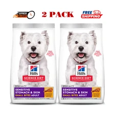 2 Pack - Hill's Science Diet Adult Sensitive Stomach & Skin Small Bites 30 Lb