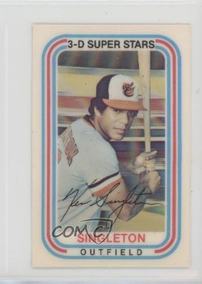 1976 Kellogg's 3-D Super Stars Ken Singleton #12 0a3