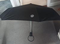 GENUINE VOLKSWAGEN UMBRELLA BLACK VW LOGO 