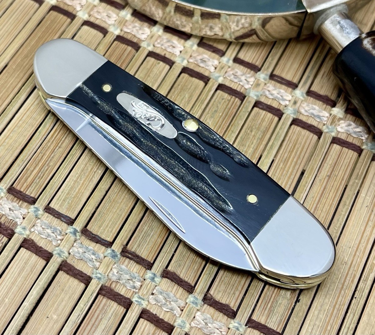 Case XX USA 2025 Jigged Buffalo Horn 65029 Stainless Canoe Pocket