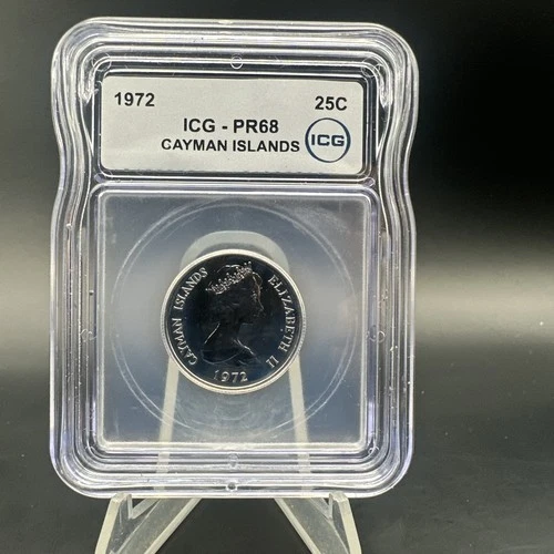 1976 25 Cents Cayman Islands - NGC PF 68 - Free Shipping