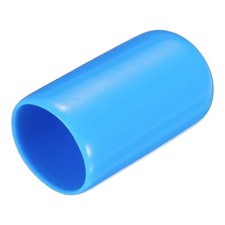 20pcs Rubber End Caps 10mm(3/8") ID Screw Thread Protectors Light Blue