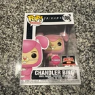 Funko POP Friends FLOCKED Chandler Bing 1066 TargetCon Exclusive Pink Bunny