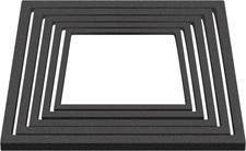 5Pcs Fish Black Foam Feeding Rings Set, Floating Aquarium Plant Corral, Squar...