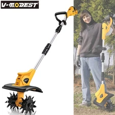 For Dewalt Battery Cordless Tiller Cultivator Electric Powered Garden Rototiller