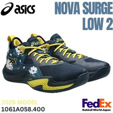 Asics Basketball shoes NOVA SURGE LOW 2 French Blue/Dark Teal 1061A058.400 NEW