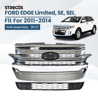 #ad For 2011 2012 2013 2014 Ford Edge Complete Front Bumper Grille Assembly Grill $125.99