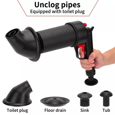 #ad #ad Air Drain Blaster Pressure Pump Cleaner Unclogs Toilet Hand Powered Plunger Set $13.87